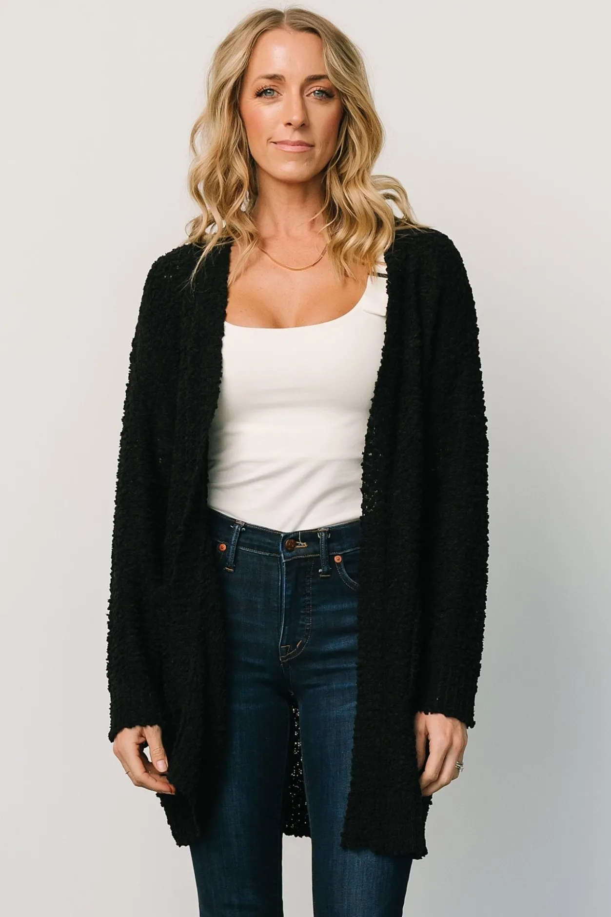 Outlet Baltic Born Oxford Pocket Cardigan | Black