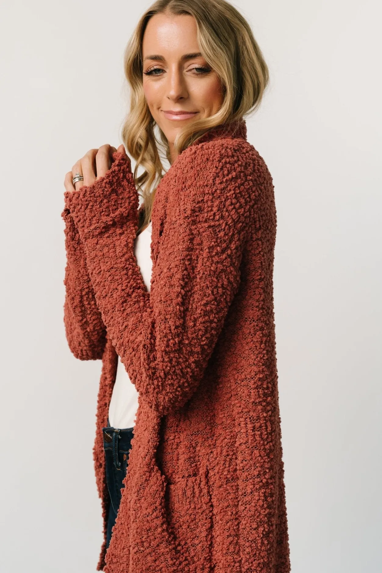 Best Baltic Born Oxford Pocket Cardigan | Rust