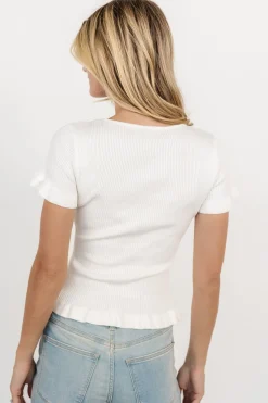 Fashion Baltic Born Paley Ribbed Top | Off White OffWhite