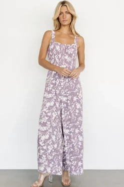 Clearance Baltic Born Palisades Tank Jumpsuit | Lavender Print LavenderPrint