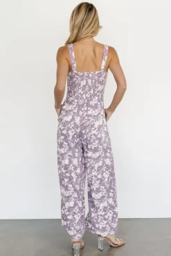 Clearance Baltic Born Palisades Tank Jumpsuit | Lavender Print LavenderPrint