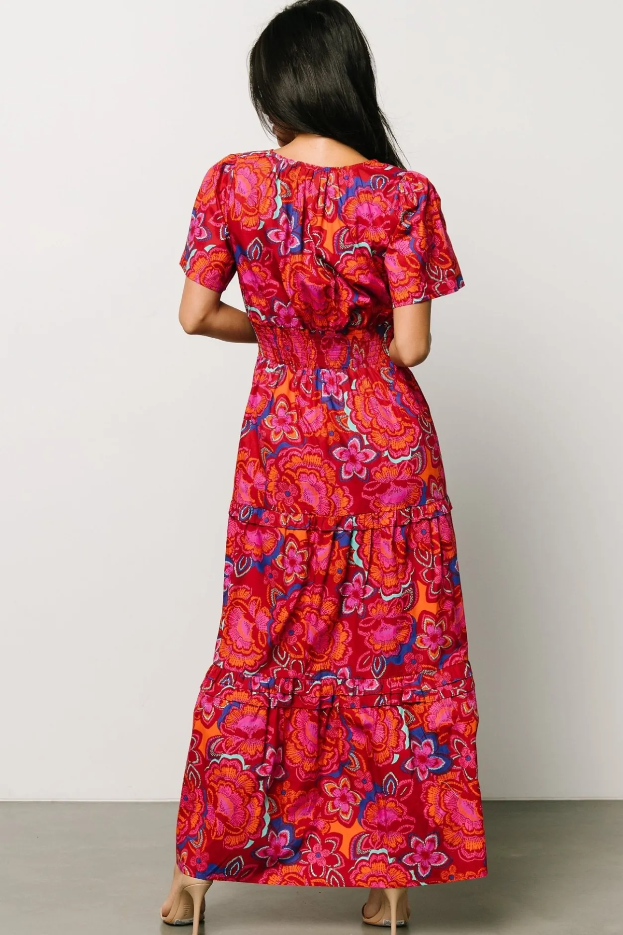 Online Baltic Born Palmer Tiered Maxi Dress | Multi Floral MultiFloral