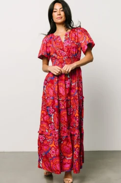 Online Baltic Born Palmer Tiered Maxi Dress | Multi Floral MultiFloral