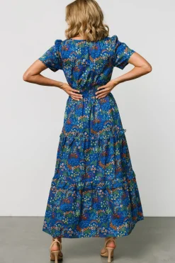 Fashion Baltic Born Palmer Tiered Maxi Dress | Cobalt Multi CobaltMulti