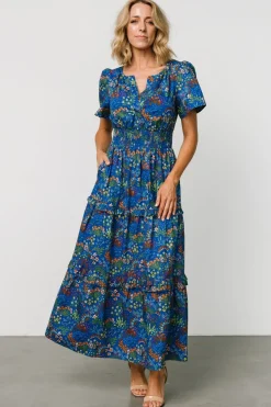 Fashion Baltic Born Palmer Tiered Maxi Dress | Cobalt Multi CobaltMulti