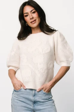 Discount Baltic Born Pamela Sweater Top | Cream