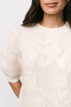 Discount Baltic Born Pamela Sweater Top | Cream