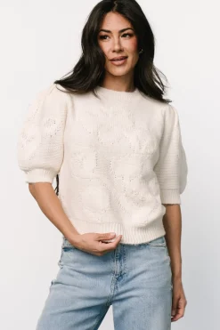Discount Baltic Born Pamela Sweater Top | Cream