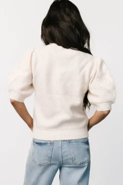 Discount Baltic Born Pamela Sweater Top | Cream