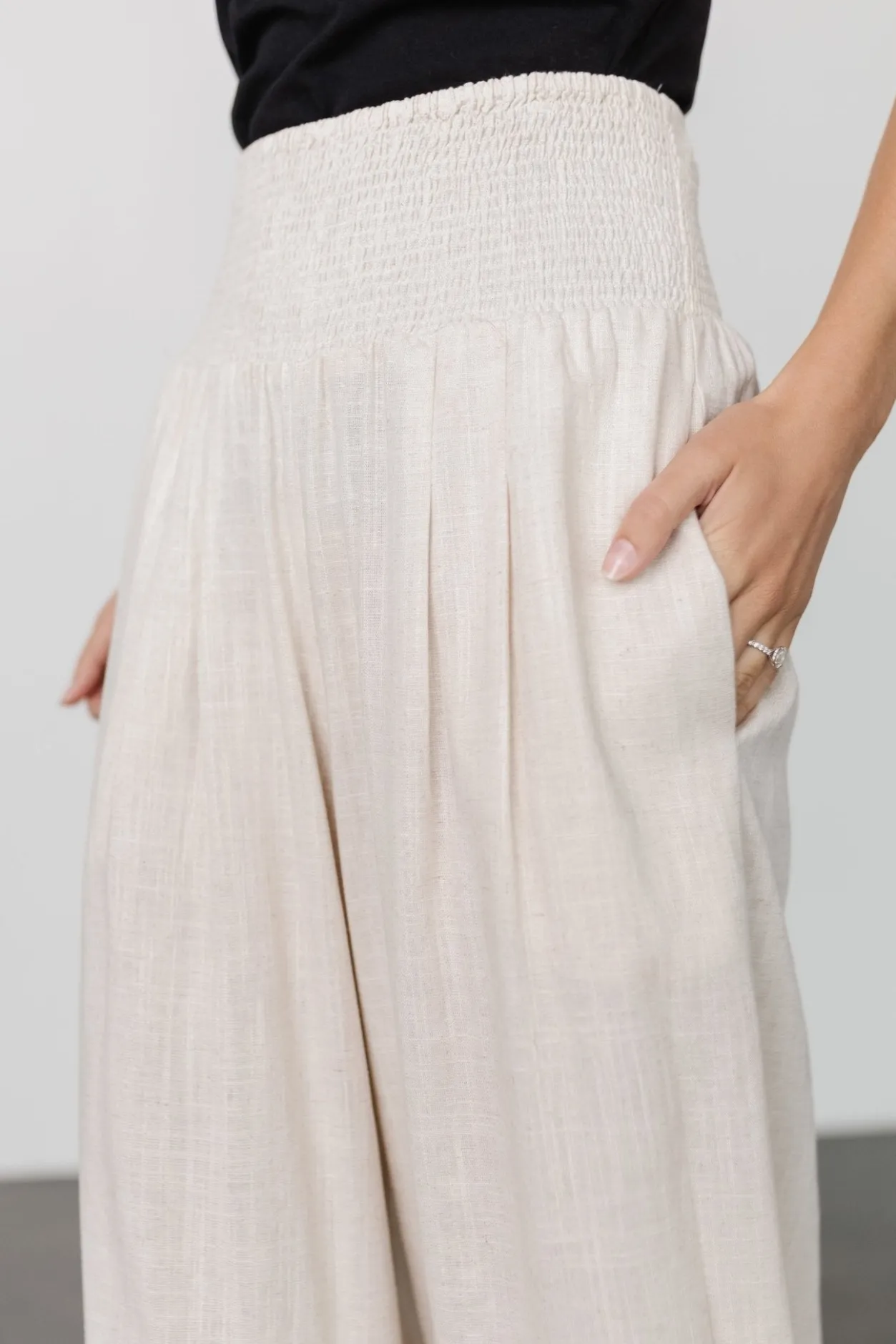 Discount Baltic Born Parvati Smocked Waist Pants | Natural