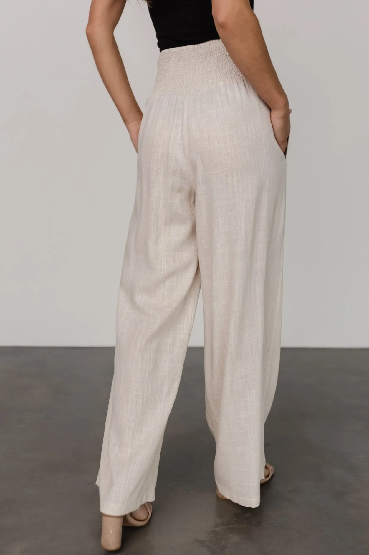 Discount Baltic Born Parvati Smocked Waist Pants | Natural