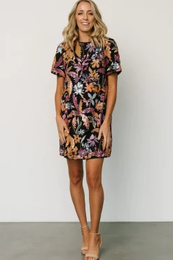 Sale Baltic Born Patricia Sequin Short Dress | Black