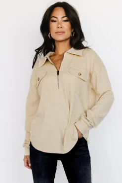 Best Baltic Born Patrick Half Zip Pullover | Honey