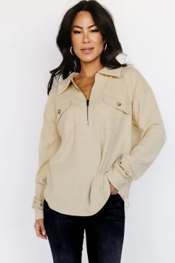 Best Baltic Born Patrick Half Zip Pullover | Honey