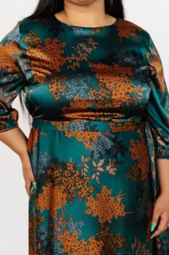 Online Baltic Born Paula Satin Maxi Dress | Jade Multi JadeMulti