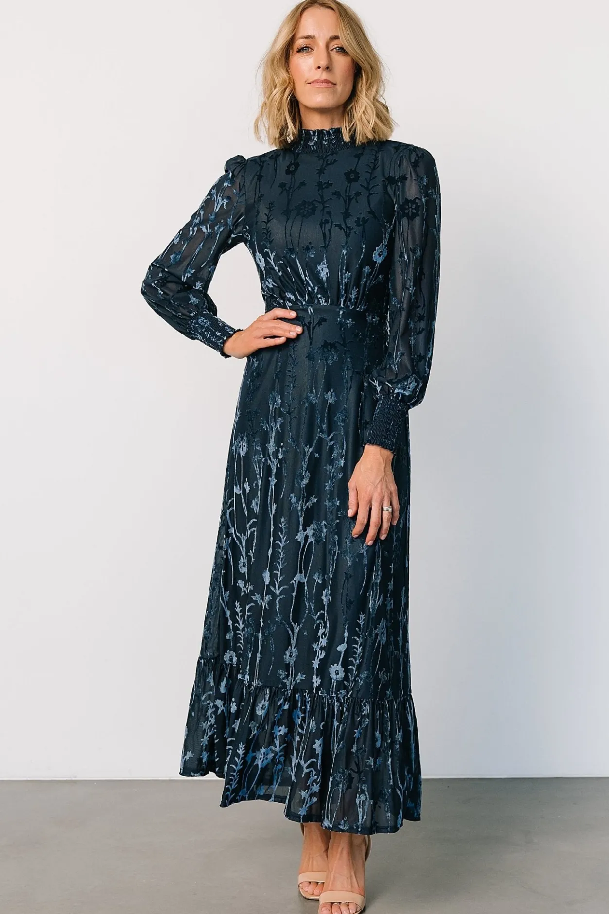 Best Baltic Born Penelope Velvet Maxi Dress | Midnight Blue MidnightBlue