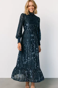 Best Baltic Born Penelope Velvet Maxi Dress | Midnight Blue MidnightBlue
