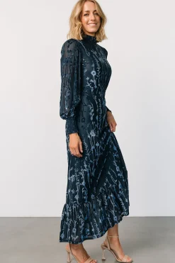 Best Baltic Born Penelope Velvet Maxi Dress | Midnight Blue MidnightBlue