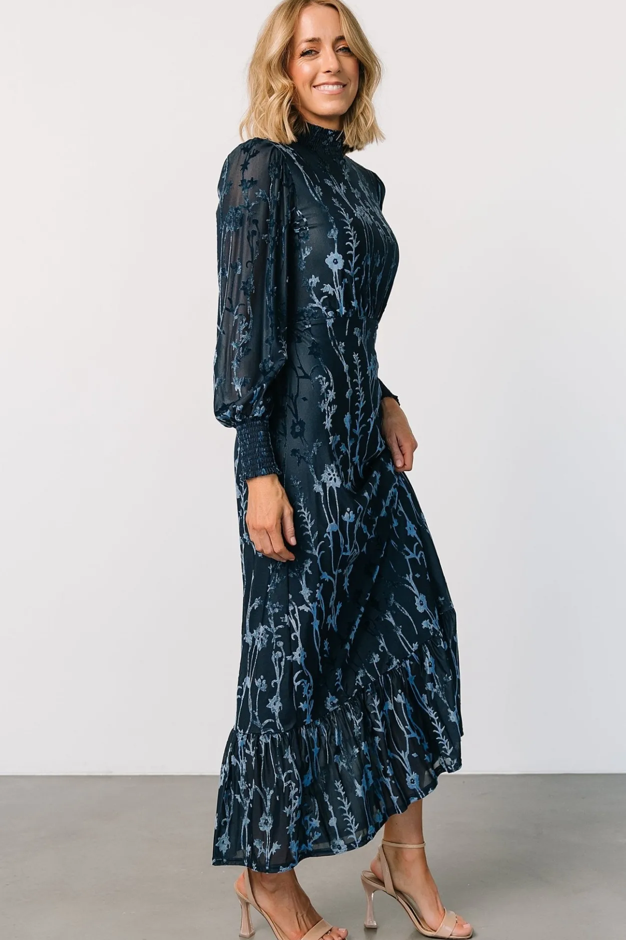 Best Baltic Born Penelope Velvet Maxi Dress | Midnight Blue MidnightBlue