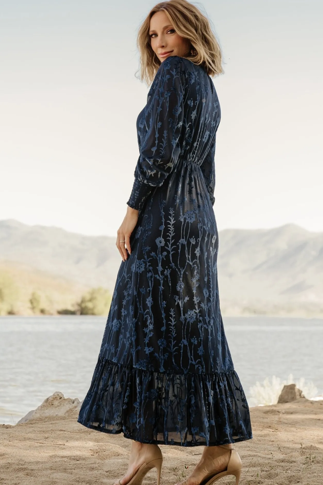 Best Baltic Born Penelope Velvet Maxi Dress | Midnight Blue MidnightBlue