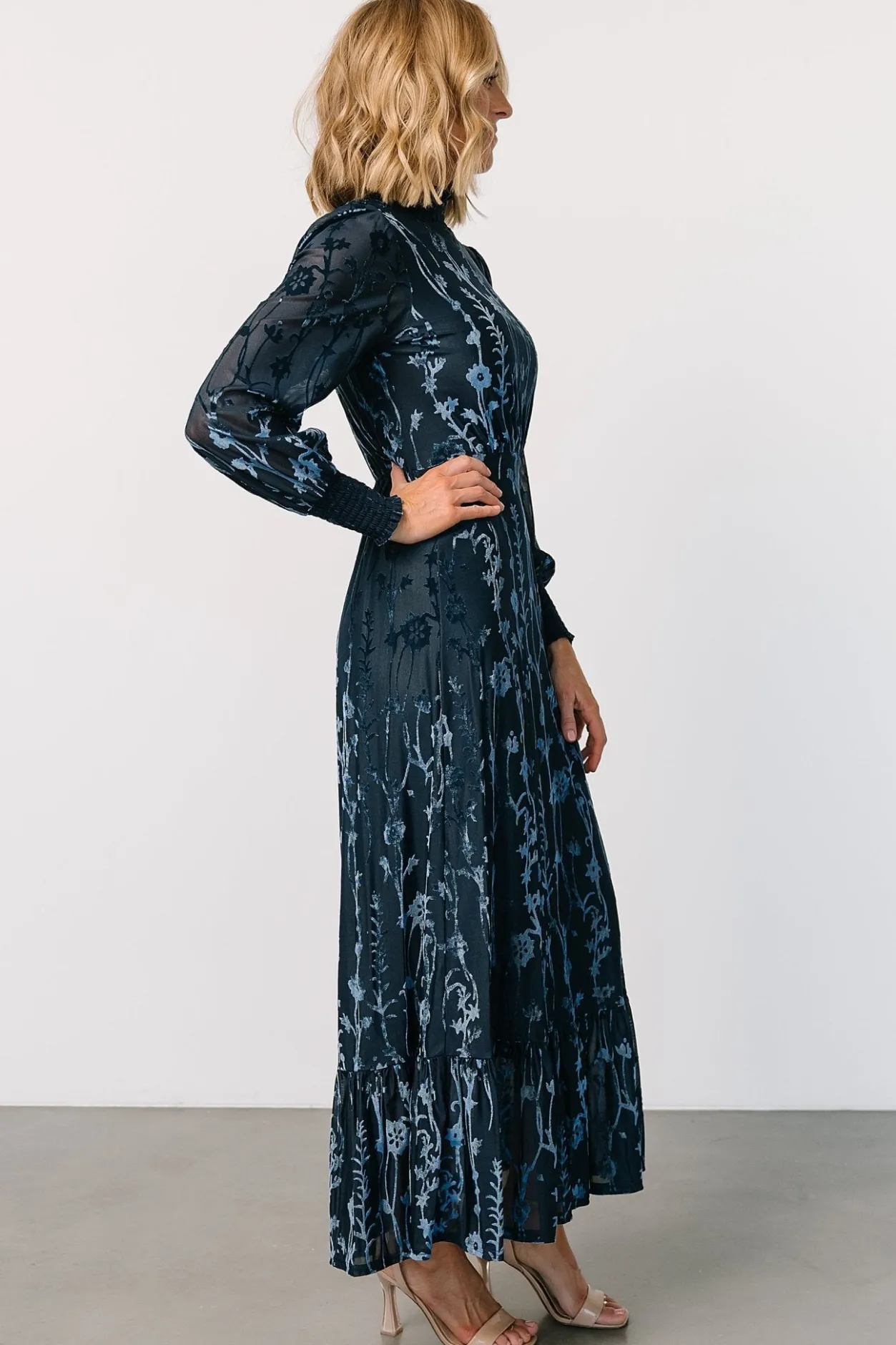 Best Baltic Born Penelope Velvet Maxi Dress | Midnight Blue MidnightBlue