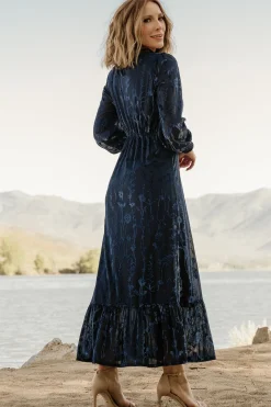 Best Baltic Born Penelope Velvet Maxi Dress | Midnight Blue MidnightBlue