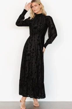 Best Baltic Born Penelope Velvet Maxi Dress | Black