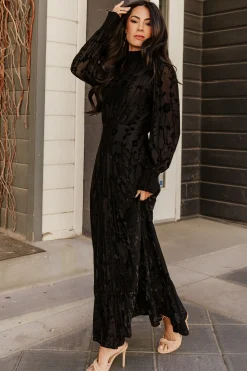 Best Baltic Born Penelope Velvet Maxi Dress | Black