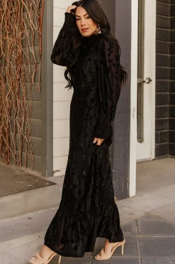 Best Baltic Born Penelope Velvet Maxi Dress | Black