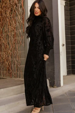 Best Baltic Born Penelope Velvet Maxi Dress | Black
