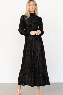 Best Baltic Born Penelope Velvet Maxi Dress | Black
