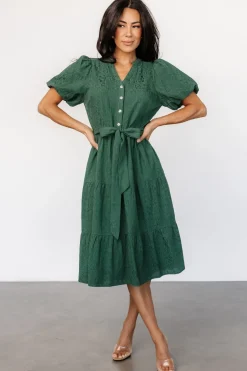 Outlet Baltic Born Philippa Midi Dress | Green