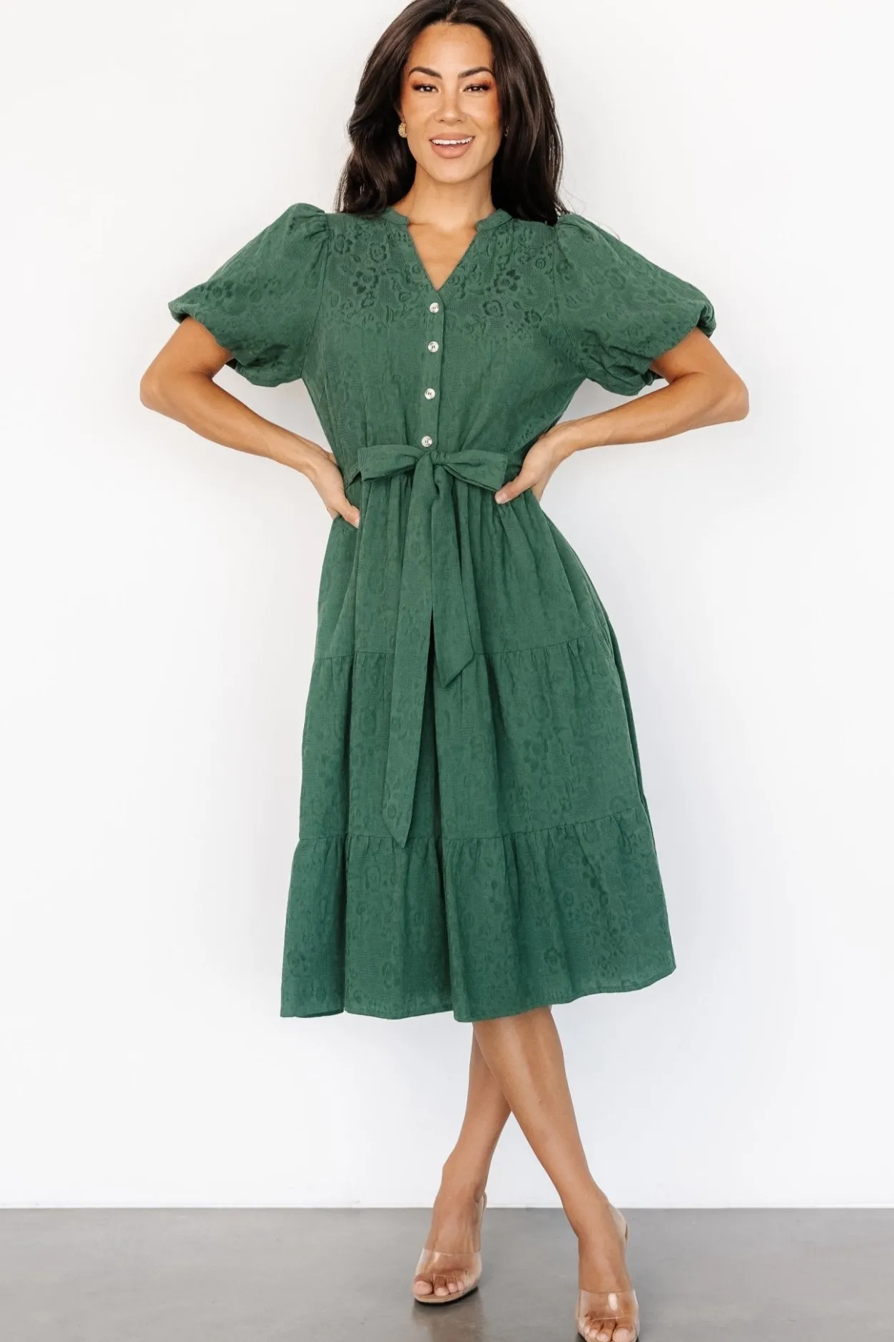 Outlet Baltic Born Philippa Midi Dress | Green