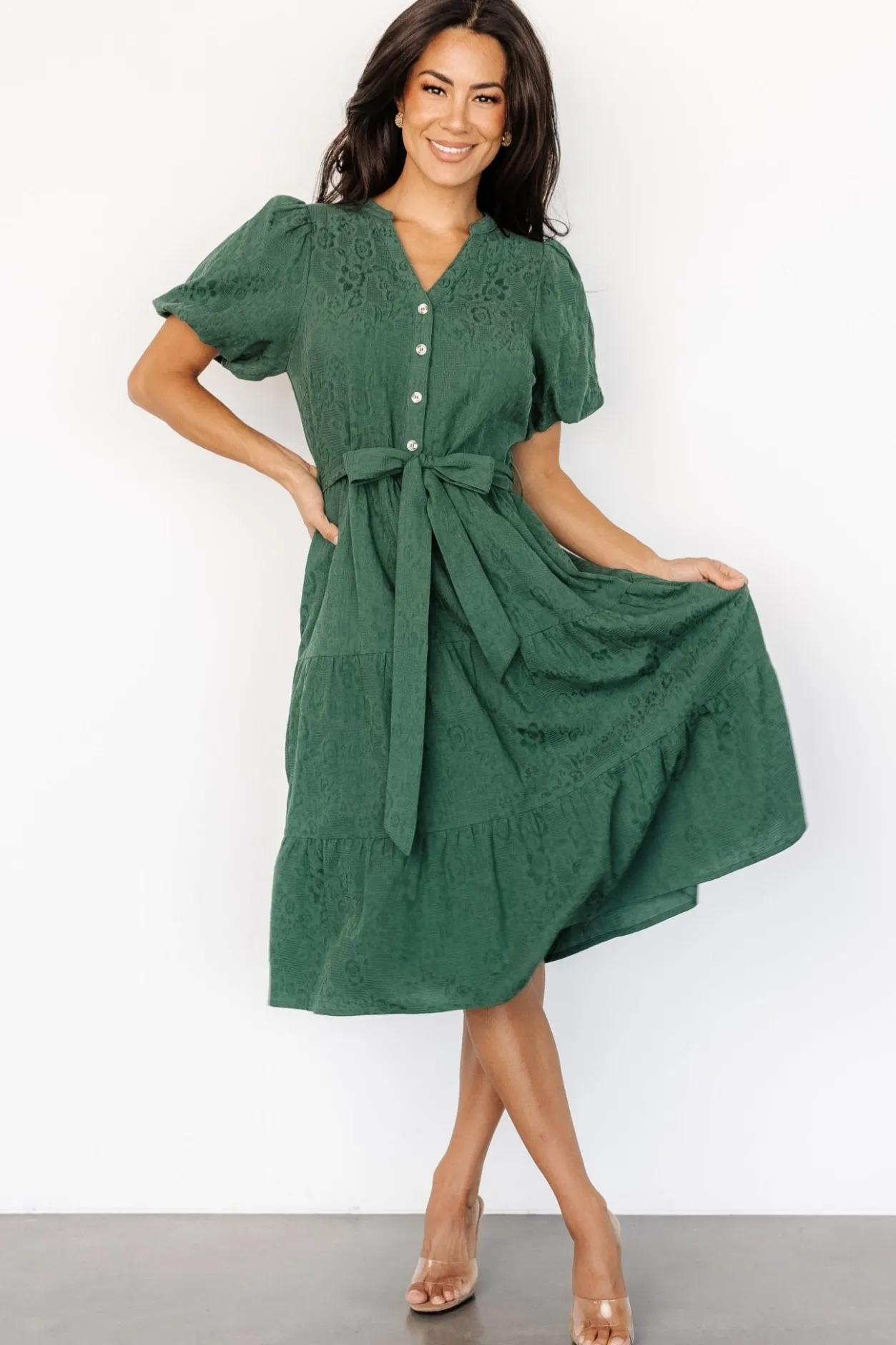 Outlet Baltic Born Philippa Midi Dress | Green
