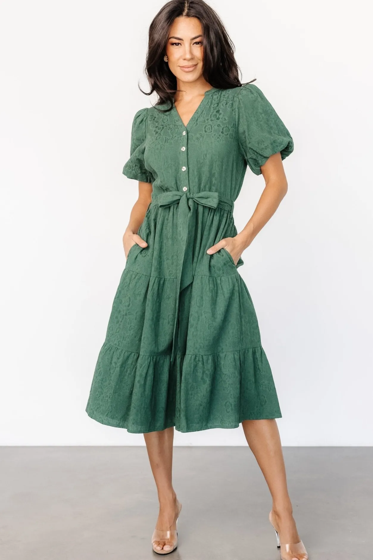 Outlet Baltic Born Philippa Midi Dress | Green