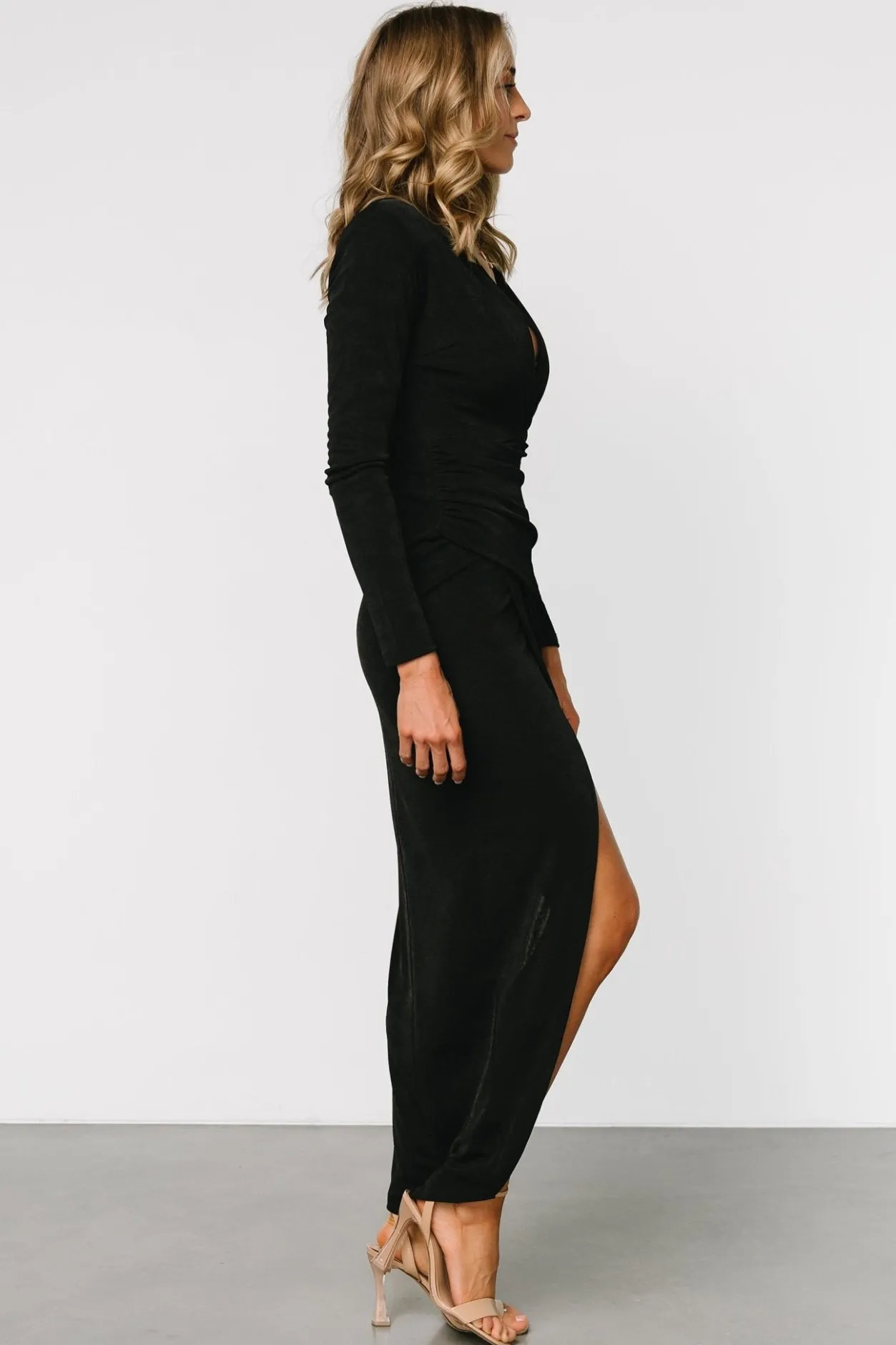 Clearance Baltic Born Pierce Shimmer Gown | Black