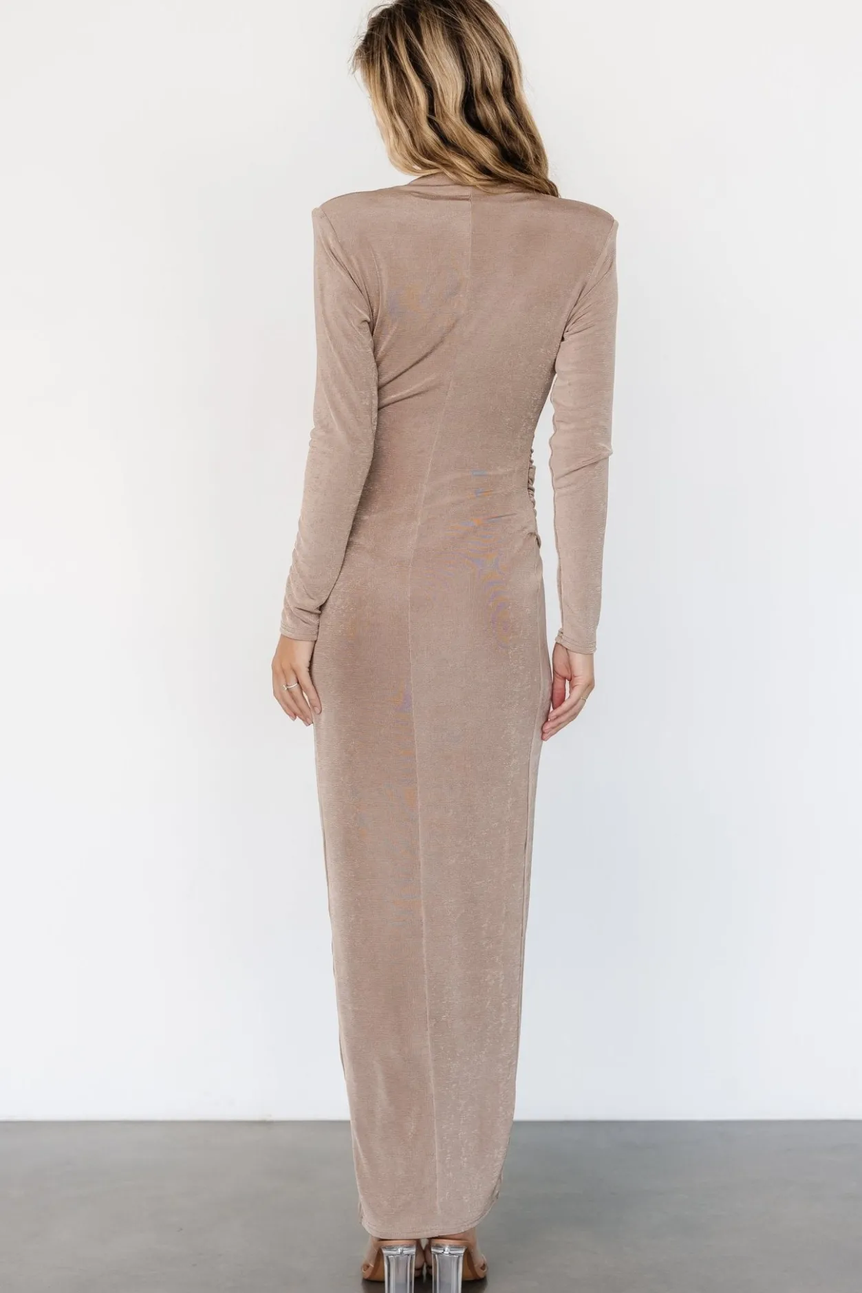 Online Baltic Born Pierce Shimmer Gown | Dusty Mocha DustyMocha