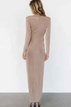 Online Baltic Born Pierce Shimmer Gown | Dusty Mocha DustyMocha