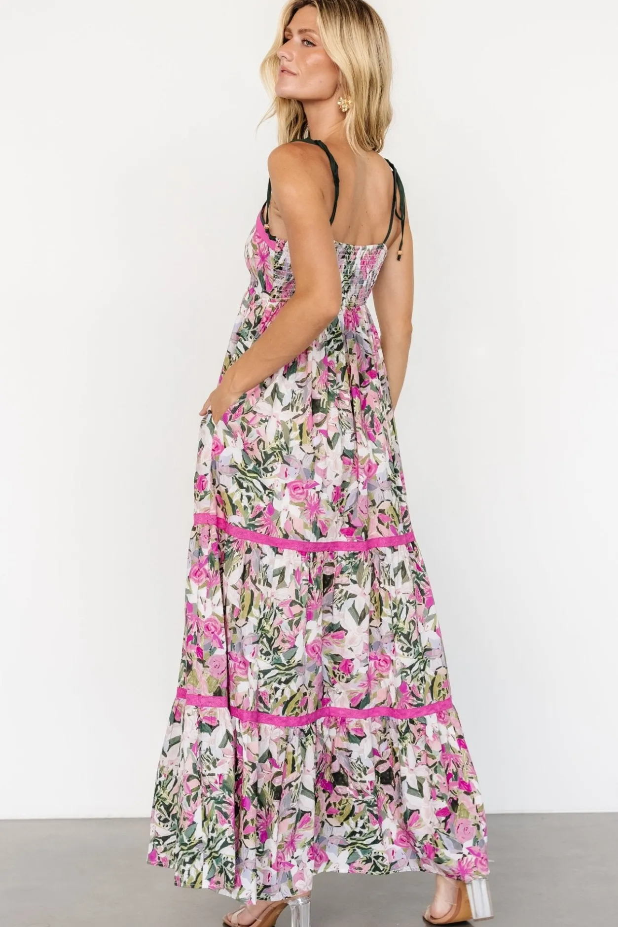 New Baltic Born Pierrette Maxi Dress | Pink Multi PinkMulti
