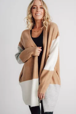 Outlet Baltic Born Pierson Color Block Cardigan | Camel