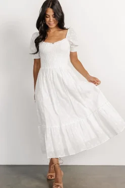 Hot Baltic Born Piper Eyelet Midi Dress | Off White OffWhite