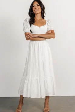 Hot Baltic Born Piper Eyelet Midi Dress | Off White OffWhite