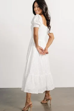 Hot Baltic Born Piper Eyelet Midi Dress | Off White OffWhite