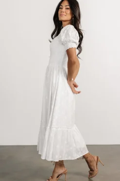 Hot Baltic Born Piper Eyelet Midi Dress | Off White OffWhite