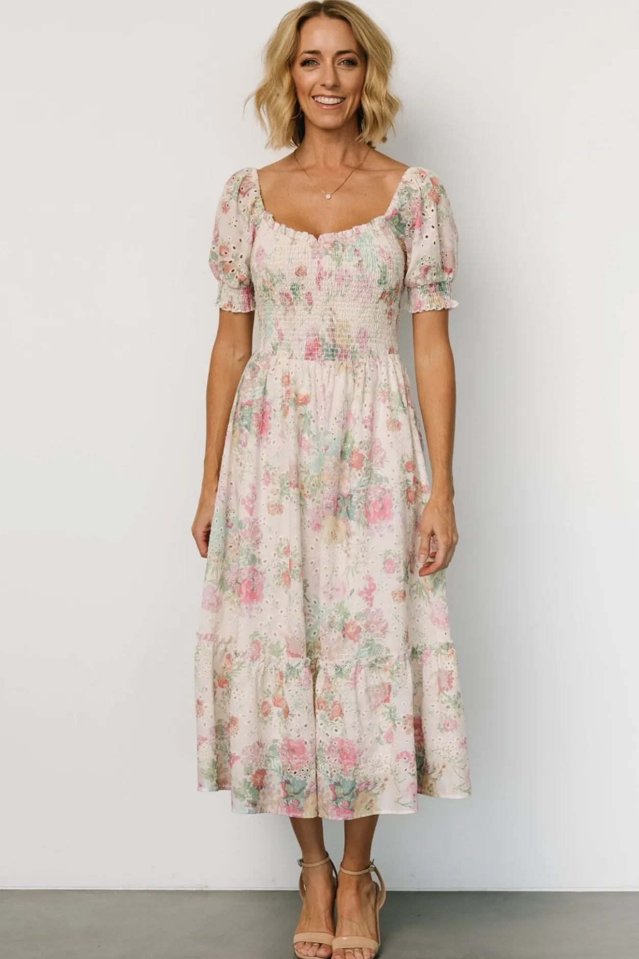 Fashion Baltic Born Piper Eyelet Midi Dress | Vintage Floral VintageFloral