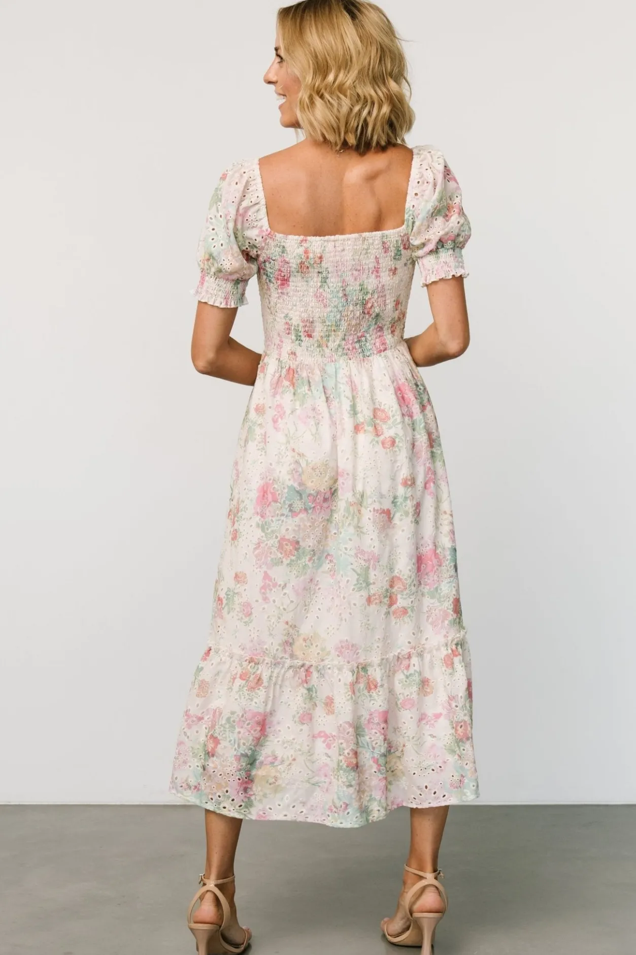Fashion Baltic Born Piper Eyelet Midi Dress | Vintage Floral VintageFloral
