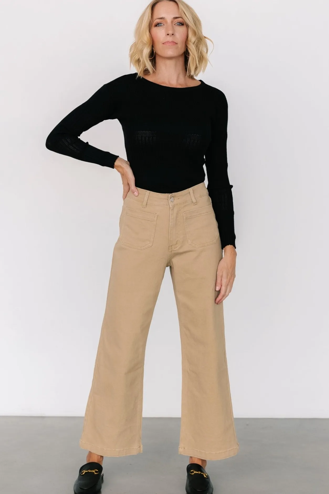 New Baltic Born Polli Patch Pocket Pants | Tan