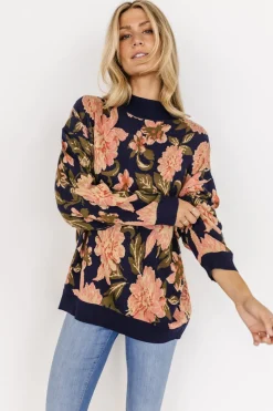 Fashion Baltic Born Polly Sweater | Navy Multi Floral NavyMultiFloral