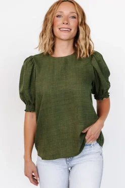 Hot Baltic Born Pollyanna Top | Olive