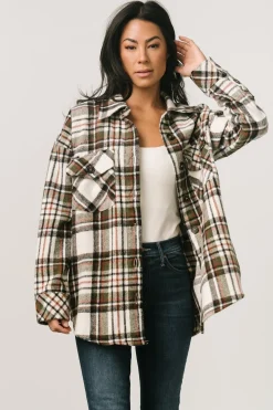 Sale Baltic Born Polson Plaid Shacket | Ivory Multi IvoryMulti
